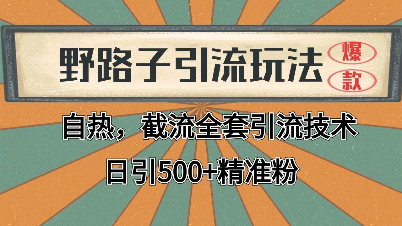 抖音小红书视频号全平台引流打法，全自动引流日引2000+精准客户|无忧资源社