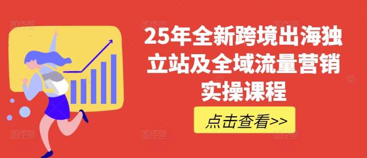25年全新跨境出海独立站及全域流量营销实操课程，跨境电商独立站TIKTOK全域营销普货特货玩法大全|无忧资源社
