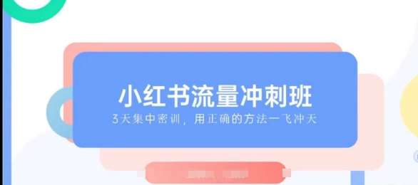 小红书流量冲刺班2025，最懂小红书的女人，快速教你2025年入局小红书|无忧资源社