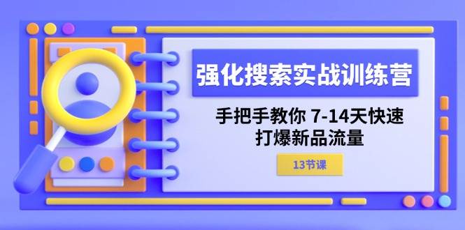 （11557期）强化 搜索实战训练营，手把手教你 7-14天快速-打爆新品流量（13节课）|无忧资源社