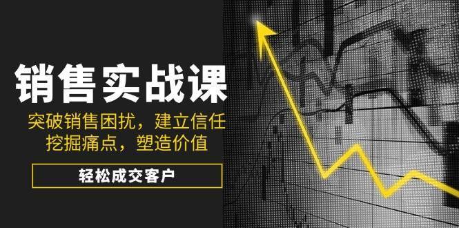 销售实战课，突破销售困扰，建立信任，挖掘痛点，塑造价值，轻松成交客户|无忧资源社