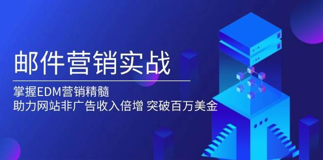 邮件营销实战，掌握EDM营销精髓，助力网站非广告收入倍增，突破百万美金|无忧资源社