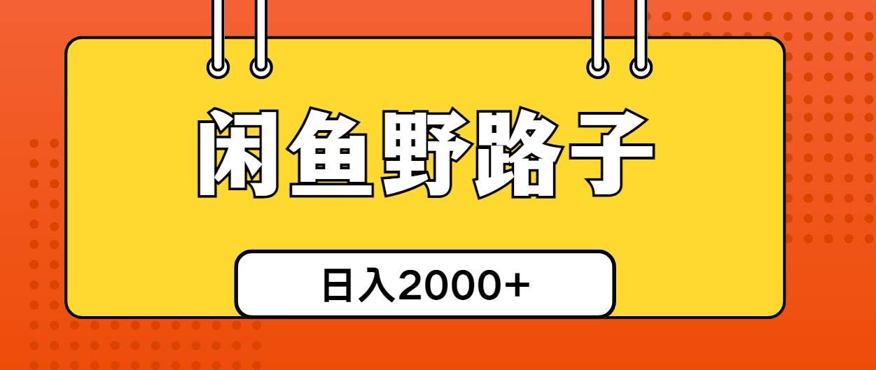 （10679期）闲鱼野路子引流创业粉，日引50+单日变现四位数|无忧资源社