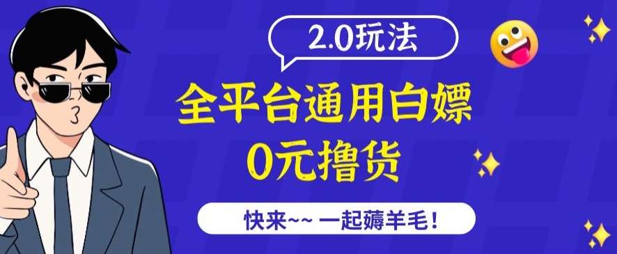 外面收费2980的全平台通用白嫖撸货项目2.0玩法【仅揭秘】|无忧资源社
