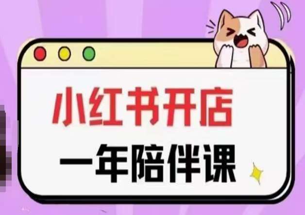 三九小红书开店一年陪伴课(更新)，从0到1玩赚小红书开店|无忧资源社