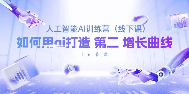 （10413期）人工智能AI训练营（线下课），如何用ai打造 第2增长曲线（16节课）|无忧资源社