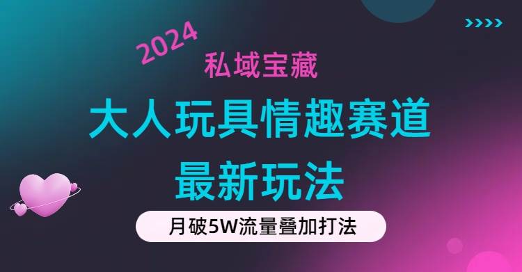 （11541期）私域宝藏：大人玩具情趣赛道合规新玩法，零投入，私域超高流量成单率高|无忧资源社
