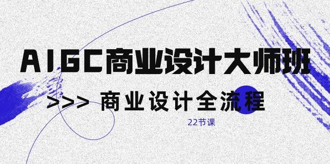 AIGC商业设计大师班，商业设计全流程（22节课）|无忧资源社