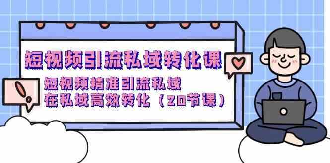 短视频引流私域转化课，短视频精准引流私域，在私域高效转化（20节课）|无忧资源社
