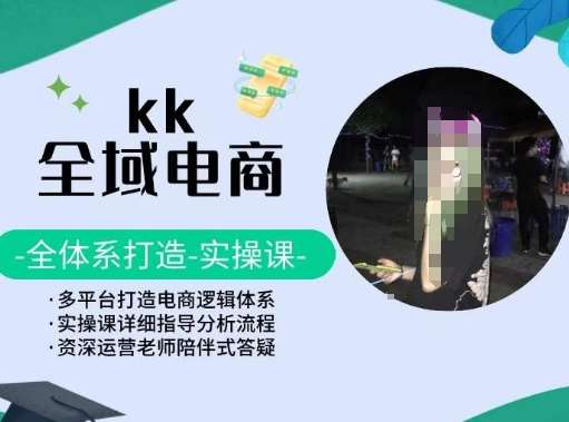 KK全域电商，全体系打造实操课，多平台打造电商逻辑体系|无忧资源社