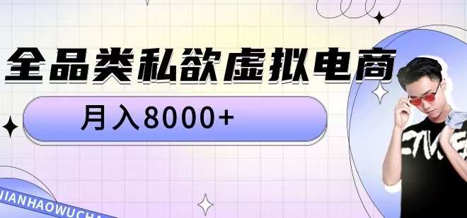 全品类私欲虚拟电商，月入8000+【揭秘】|无忧资源社