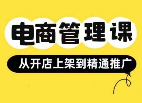 小红书&闲鱼开店从开店上架到精通推广，电商管理课|无忧资源社