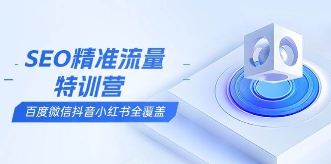 （13851期）SEO精准流量特训营，百度微信抖音小红书全覆盖，带你搞懂搜索优化核心技巧|无忧资源社