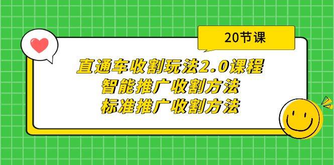 （9692期）直通车收割玩法2.0课程：智能推广收割方法+标准推广收割方法（20节课）|无忧资源社