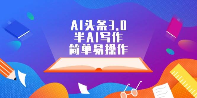 （12266期）AI头条3.0，半AI写作，简单易操作|无忧资源社