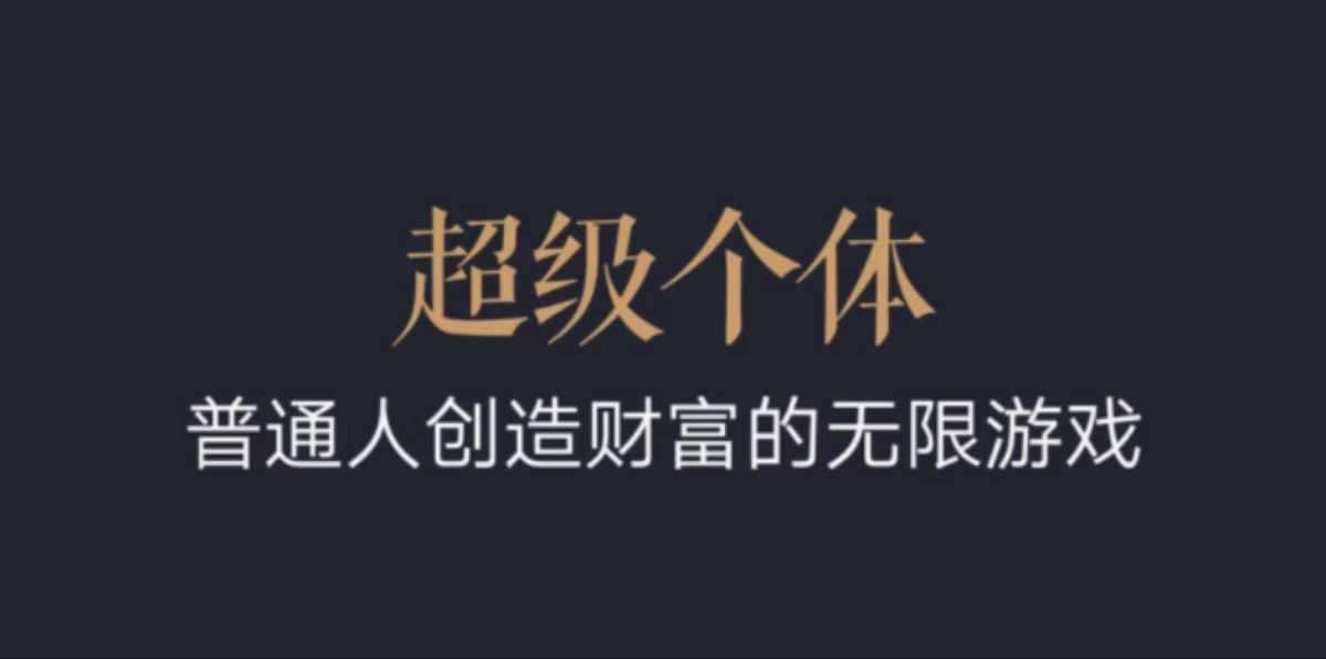 超级个体：2024-2025翻盘指南，普通人创造财富的无限游戏|无忧资源社