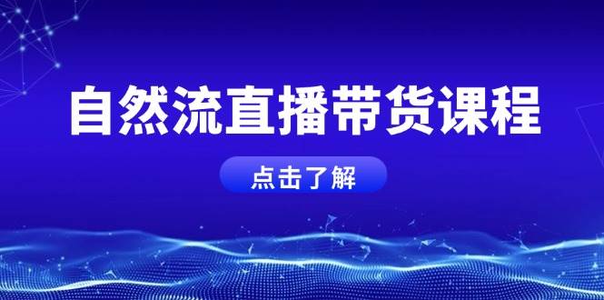 （13809期）自然流直播带货课程，结合微付费起号，打造运营主播，提升个人能力|无忧资源社