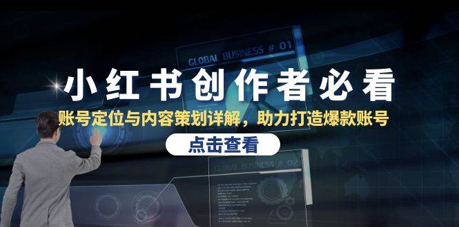 小红书创作者必看：账号定位与内容策划详解，助力打造爆款账号|无忧资源社