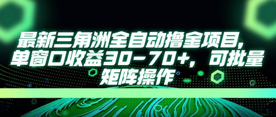 （14191期）最新三角洲全自动撸金项目，单窗口收益30-70+，可批量矩阵操作|无忧资源社