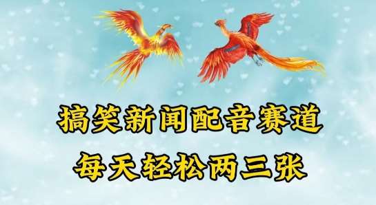 中视频爆火赛道一搞笑新闻配音赛道，每天轻松两三张【揭秘】|无忧资源社