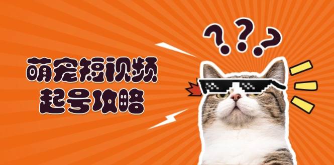 （13135期）萌宠-短视频起号攻略：定位搭建推流全解析，助力新手轻松打造爆款|无忧资源社