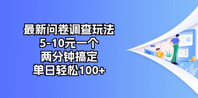 （10606期）最新问卷调查玩法，5-10元一个，两分钟搞定，单日轻松100+|无忧资源社