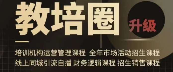 旺仔爸爸教培圈课程（运营／管理／招生／引流全套课程），同城引流自播方案|无忧资源社