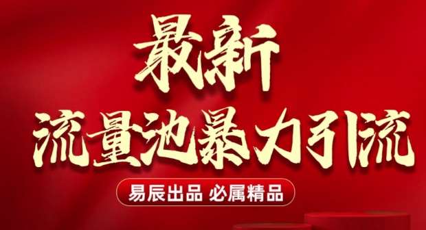 最新“流量池”无门槛暴力引流(全网首发)日引500+|无忧资源社