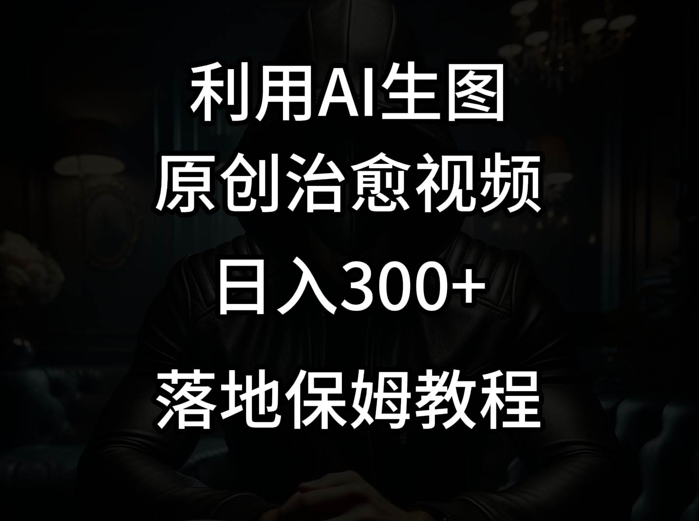 抖音最新爆款项目，治愈视频，仅靠一张图日入300+|无忧资源社