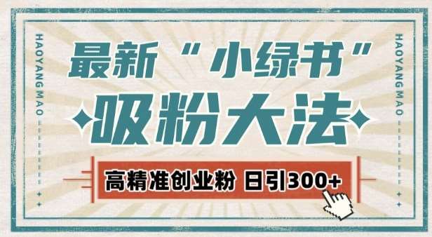 最新自动化“吸粉术”，小绿书激活私域流量，每日轻松吸引300+高质精准粉!|无忧资源社