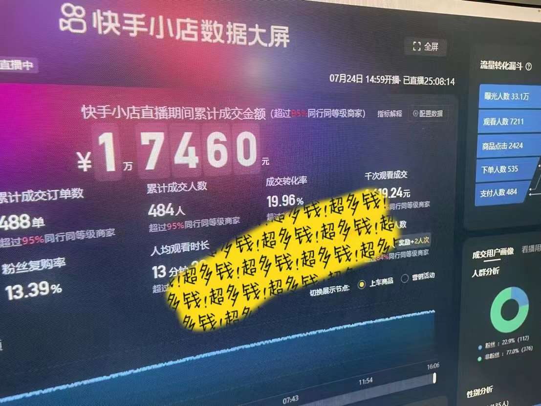 图片[3]|快手数字人无人直播带货，48小时日不落的直播模式，一台电脑单日利润200-500|无忧资源社