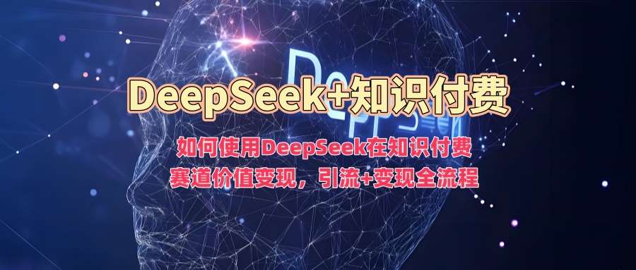 如何使用DeepSeek在知识付费赛道价值变现，引流+变现全流程|无忧资源社