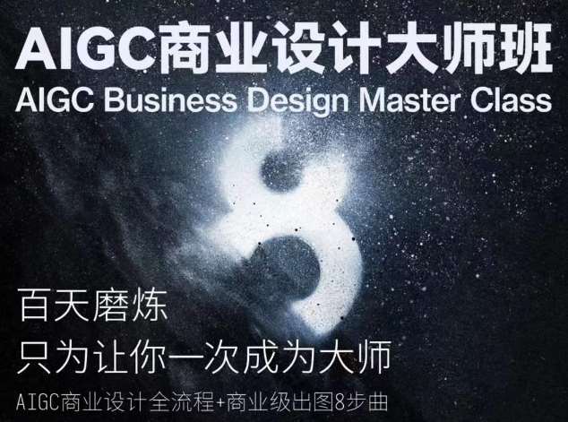 AIGC商业设计大师班，商业设计全流程|无忧资源社