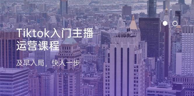 Tiktok入门主播运营课程，及早入局，快人一步（11节）|无忧资源社