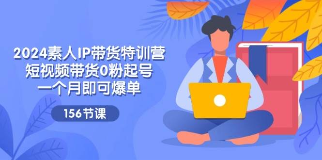 （11670期）2024素人IP带货特训营，短视频带货0粉起号，一个月即可爆单（156节）|无忧资源社