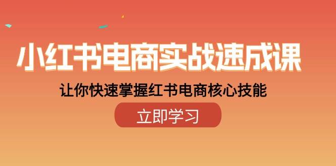 （10384期）小红书电商实战速成课，让你快速掌握红书电商核心技能（28课）|无忧资源社