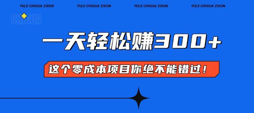 （13702期）零成本入门！简单几步开启一天300+的赚钱之路！|无忧资源社