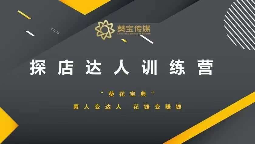 探店达人训练营，素人变达人，花钱变赚钱|无忧资源社