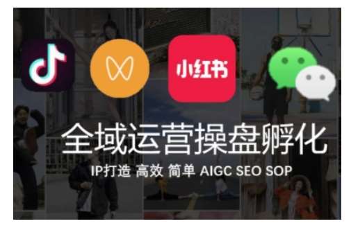 全域运营操盘(抖音+私域+小红书)，IP打造高效简单|无忧资源社