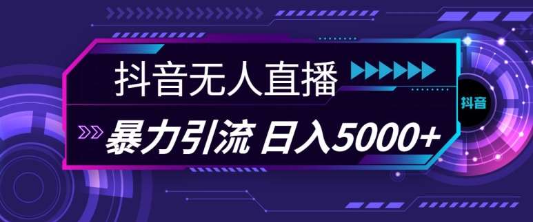 抖音快手视频号全平台通用无人直播引流法，利用图片模板和语音话术，暴力日引流100+创业粉【揭秘】|无忧资源社