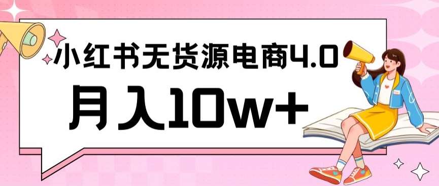 小红书新电商实战，无货源实操从0到1月入10w+联合抖音放大收益【揭秘】|无忧资源社