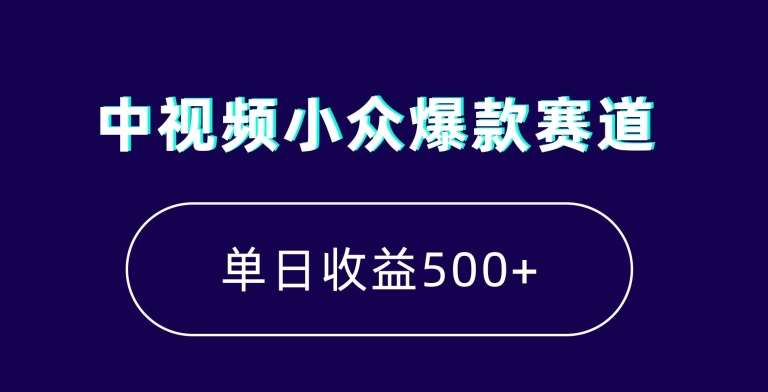 中视频小众爆款赛道，7天涨粉5万+，小白也能无脑操作，轻松月入上万【揭秘】|无忧资源社