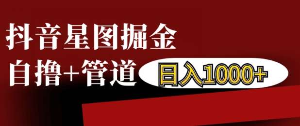抖音星图掘金自撸，可以管道也可以自营，日入1k【揭秘】|无忧资源社