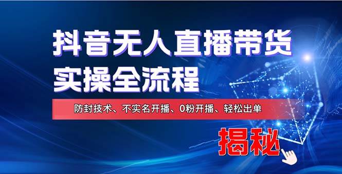 （13001期）在线赚钱新途径：如何用抖音无人直播实现财务自由，全套实操流程，含…|无忧资源社