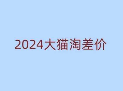 2024版大猫淘差价课程，新手也能学的无货源电商课程|无忧资源社