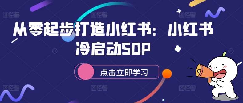 从零起步打造小红书：小红书冷启动SOP|无忧资源社