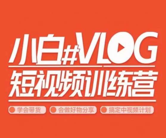 小呆说视–小白VLOG短视频训练营，学会带货、好物、直播、中视频|无忧资源社