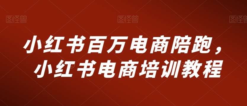 小红书百万电商陪跑，小红书电商培训教程|无忧资源社