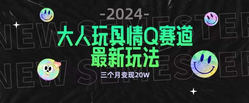 全新大人玩具情Q赛道合规新玩法，公转私域不封号流量多渠道变现，三个月变现20W【揭秘】|无忧资源社