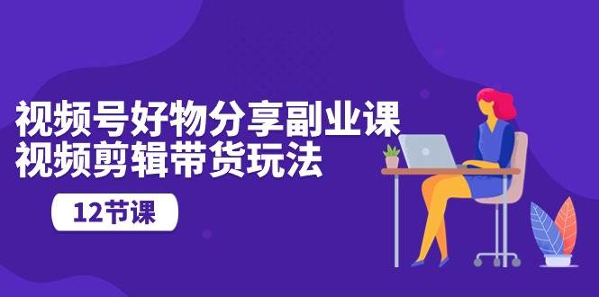 （10316期）视频号好物分享副业课，视频剪辑带货玩法（12节课）|无忧资源社